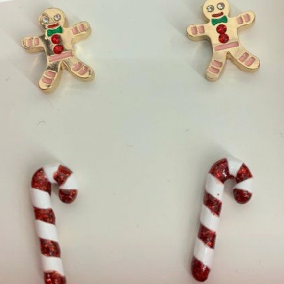 Betsey Johnson Christmas Stud Earrings - Picture 3 of 5